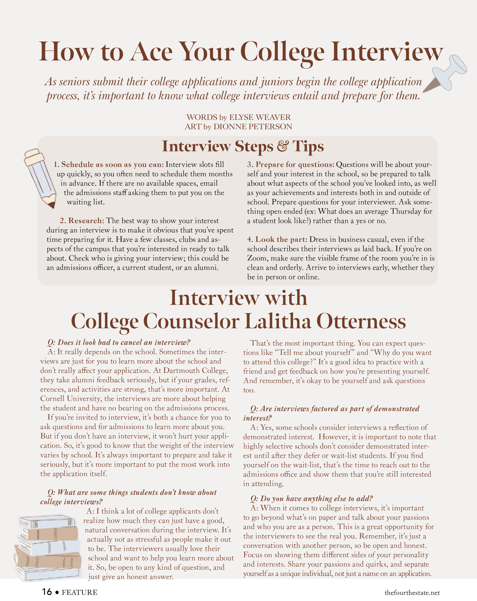 How to Ace Your College Interview – The Fourth Estate