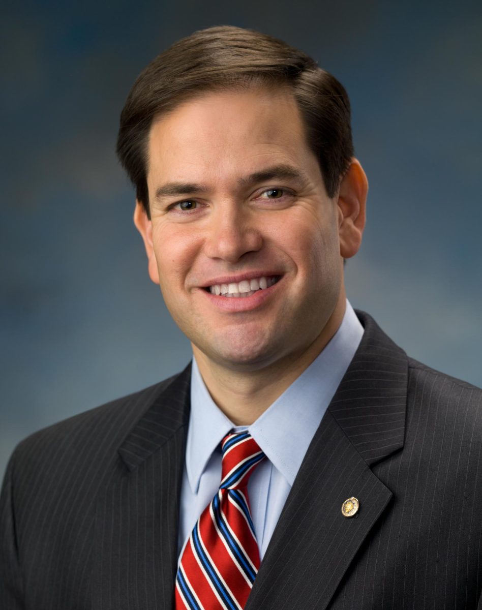 Marco Rubio smiles during his official photo for the nation's 111th Congress. 