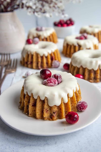 Spiced Cranberry and Orange Christmas Bundt Cake Recipe