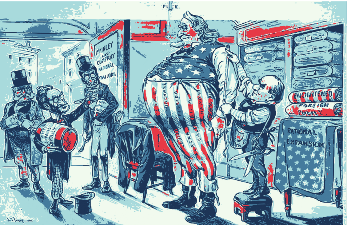 Edited Version of a Cartoon by John S. Pughe, first published in "Puck" (USA version), 5 September, 1900.